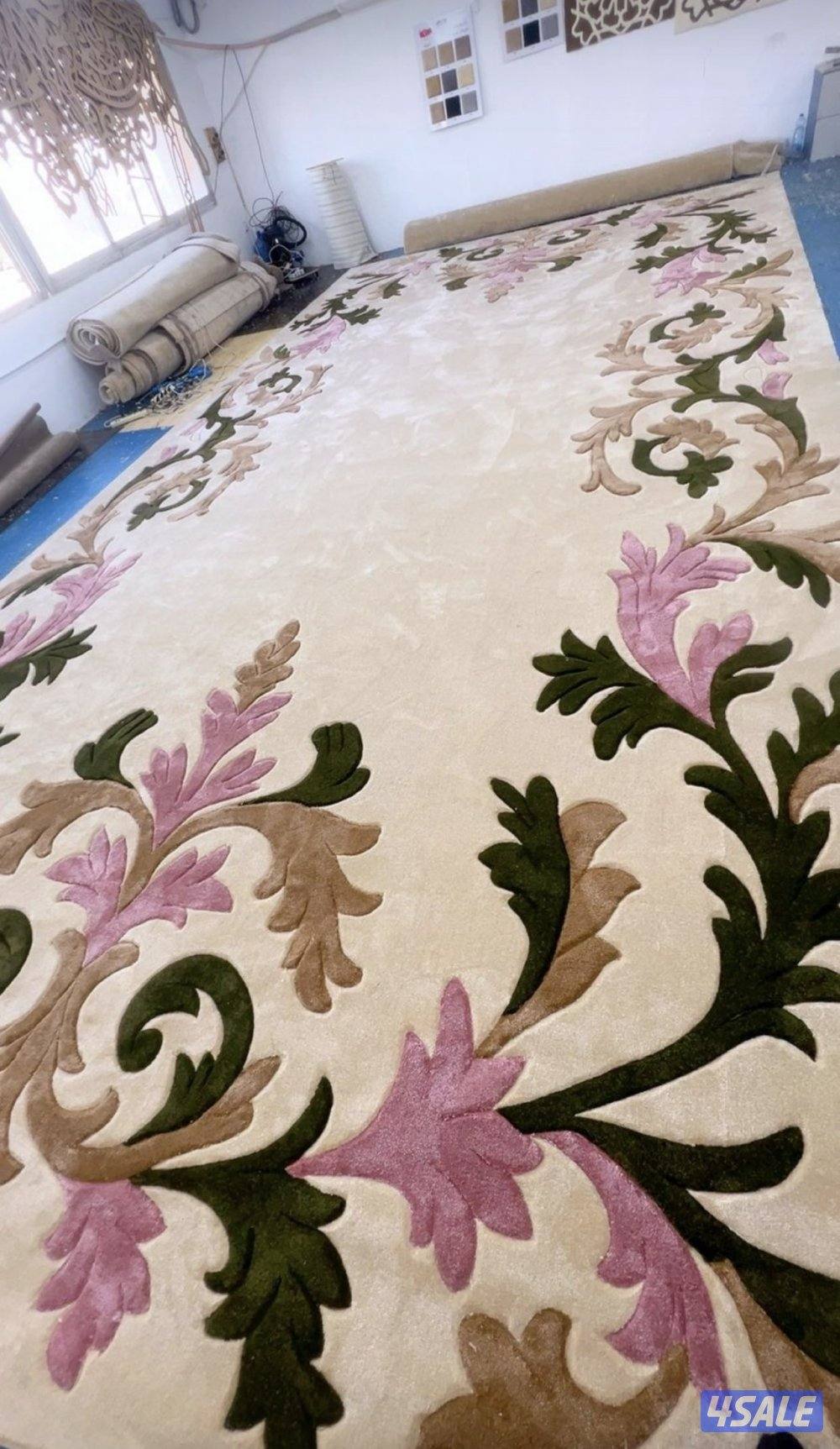 تركيب سجاد تركي ساده +حفر يدوي حسب الطلب2