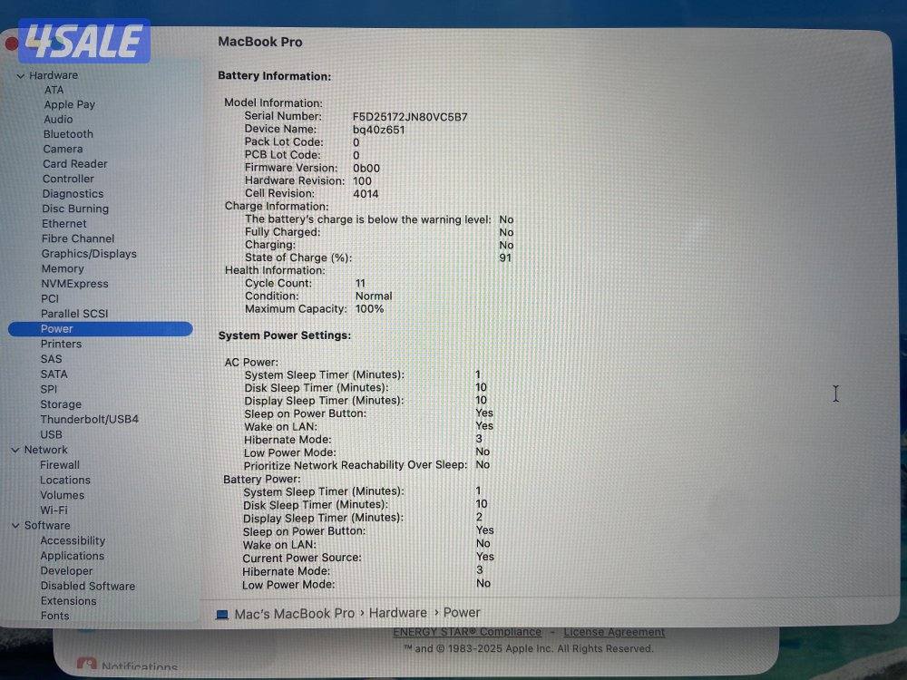 MAC BOOKPRO M2 PRO -16 INCH -RAM 16 GB -512 SSD-scratch less -11 cycle3