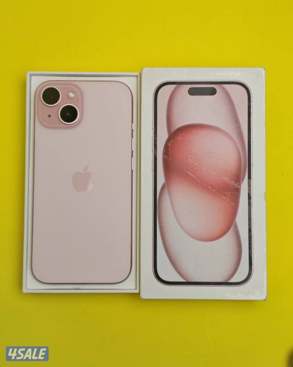 ايفون 15وردي 128 جيجا مستعمل كالجديدiPhone 15 128GB Pink Used Like New0