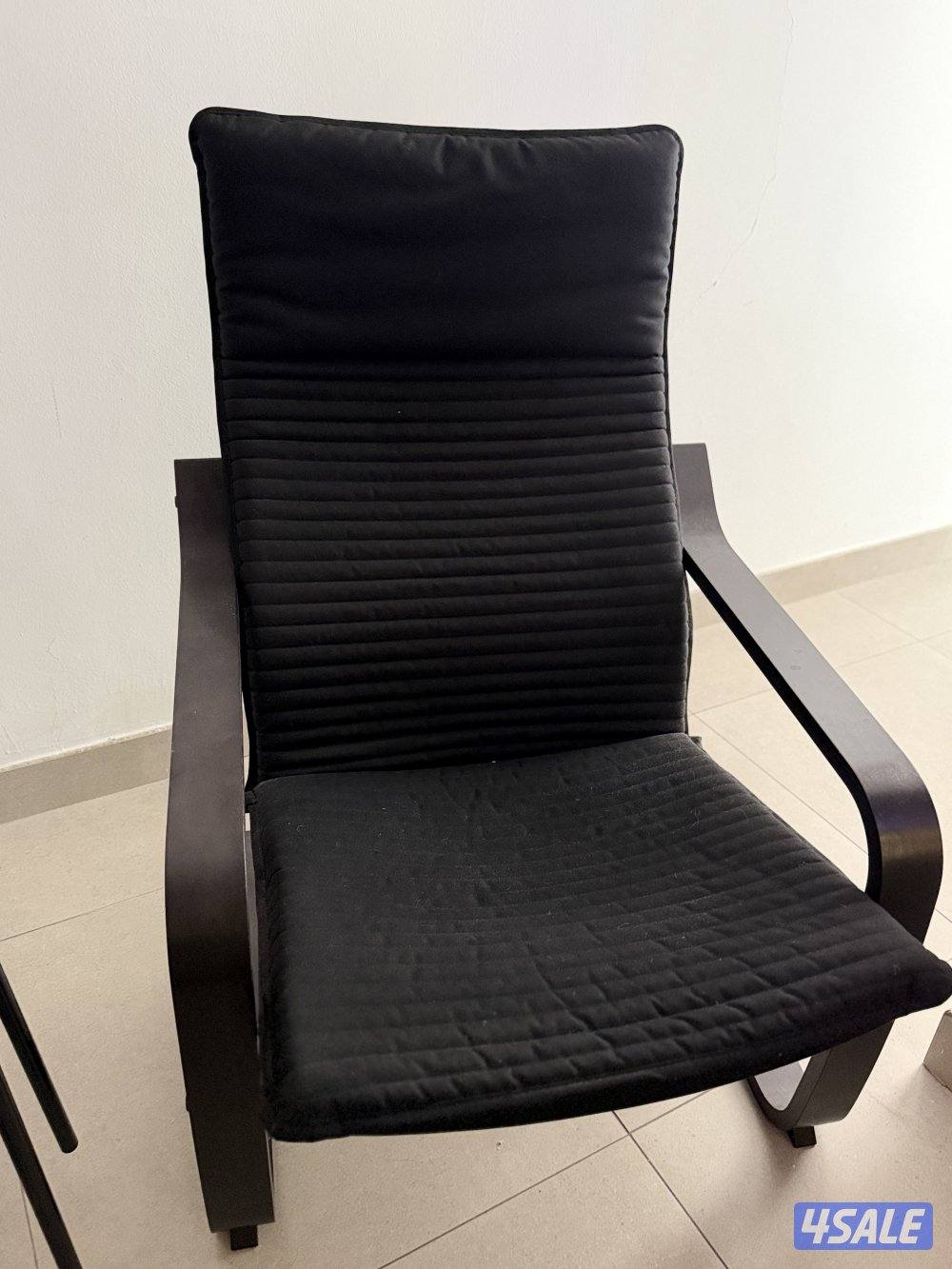 POANG IKEA bouncing armchair black/brown frame1