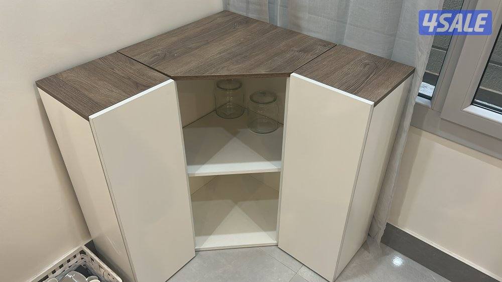 طاولة كورنر قهوة خشب ، تتكون من ثلاث قطع0