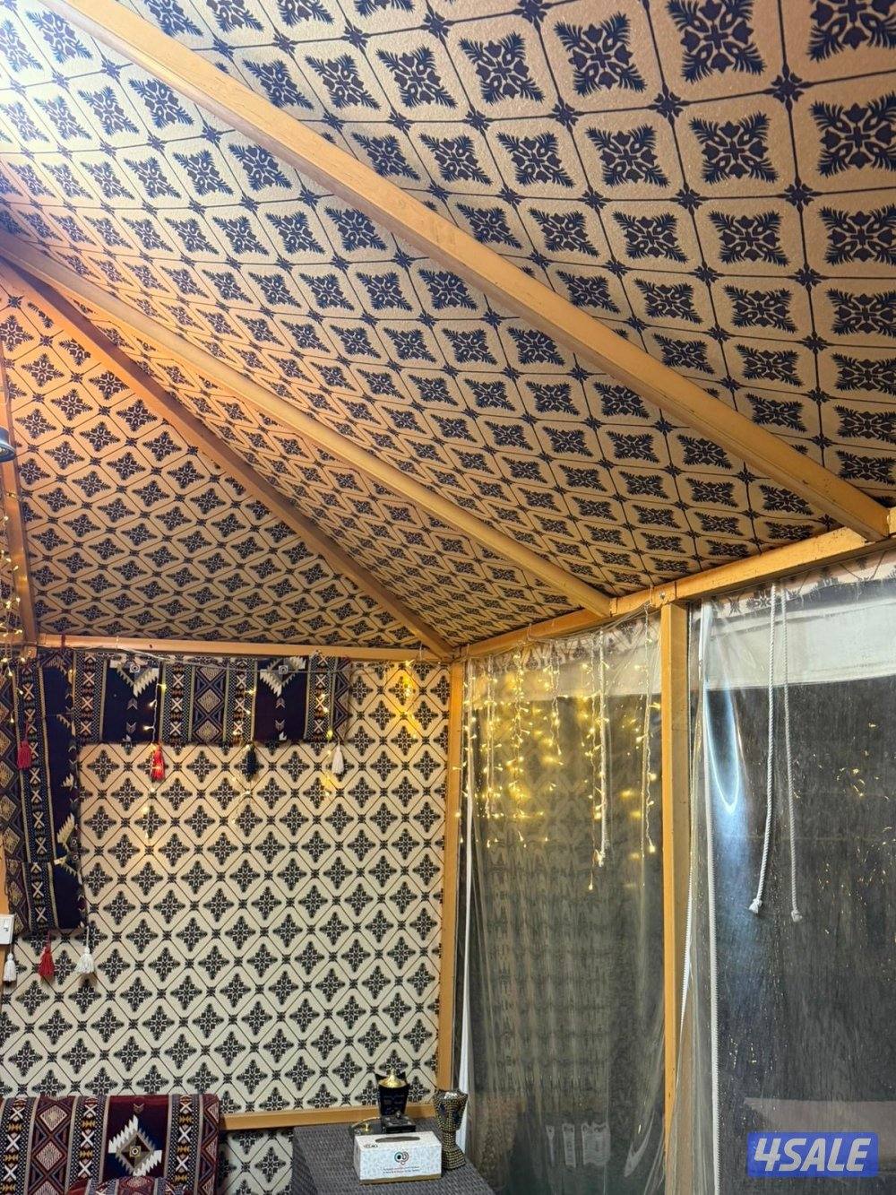 للبيع خيمه حديد مقاسها 5 في 3 تقريبا  مع كامل الاغراض1