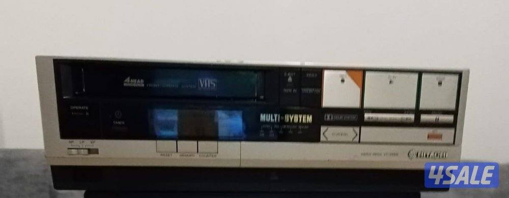 تلفزيون + فيديو + مسجل كاست مع راديو خشب فينتج0