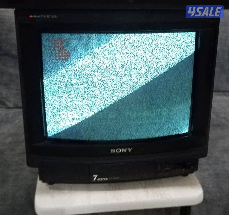 تلفزيون + فيديو + مسجل كاست مع راديو خشب فينتج2