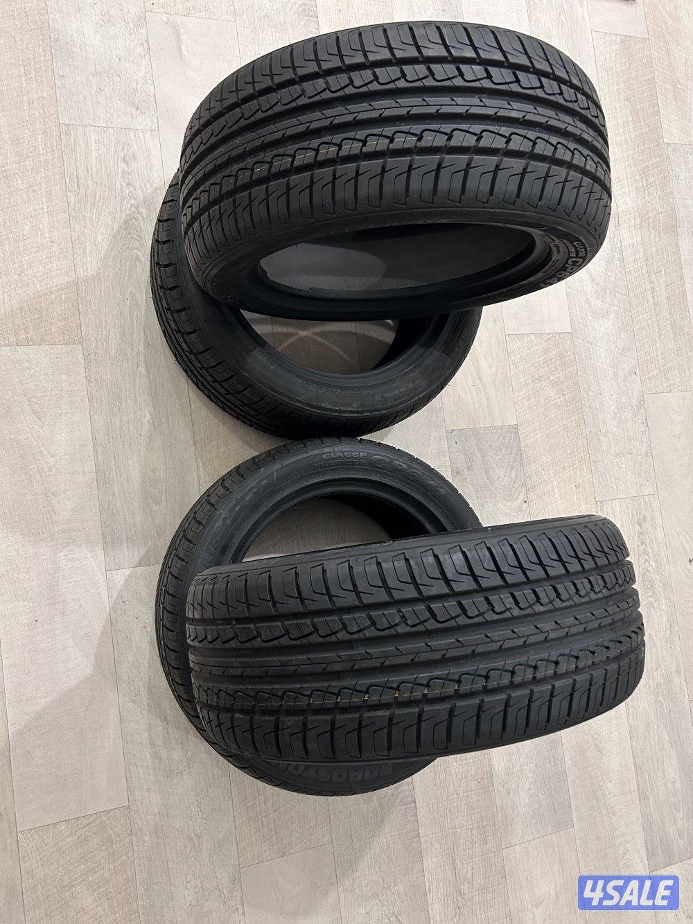 رنقات بحالة ممتازة مقاس 13 + ورنقات 15 + إطارات كورية مقاس 195-50-1513