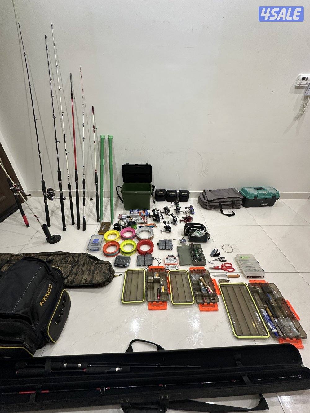 للبيع عده سنانير و بكرات لاعلى سعر3