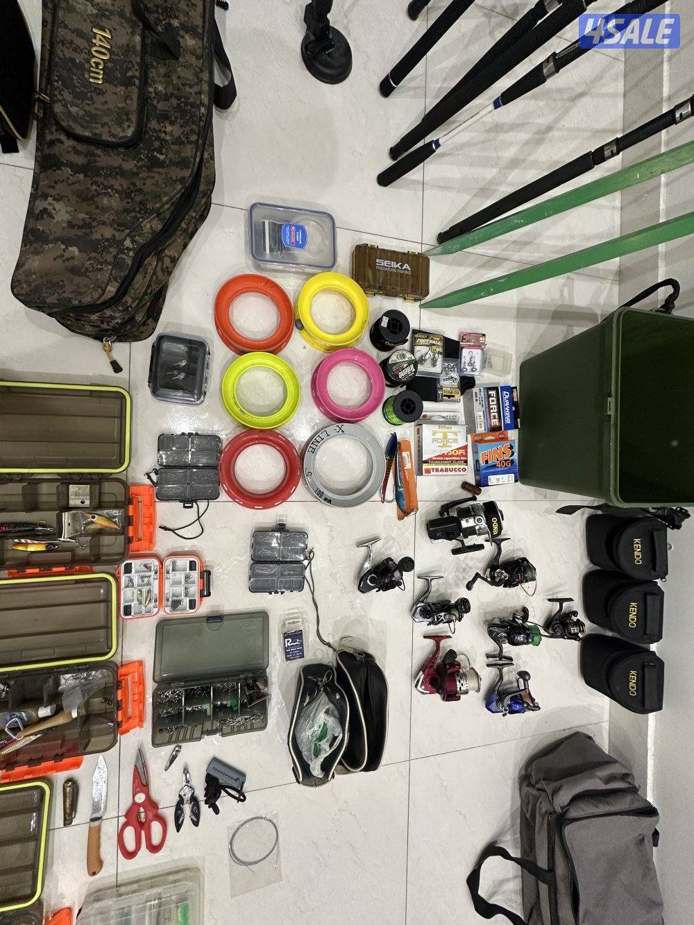 للبيع عده سنانير و بكرات لاعلى سعر10