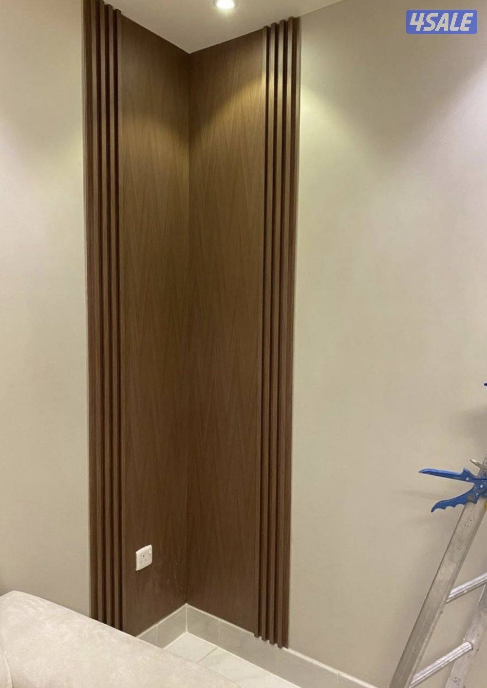 تصميم وجارات وصالات استقبال وتركيب مرايا مع الخشب باجود الاعمال7