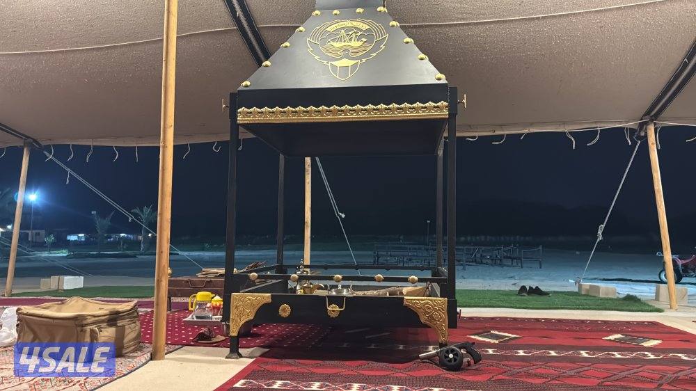 للبيع بيت شعر الماني أبيض مع مدخن وفرش كامل وطربال1