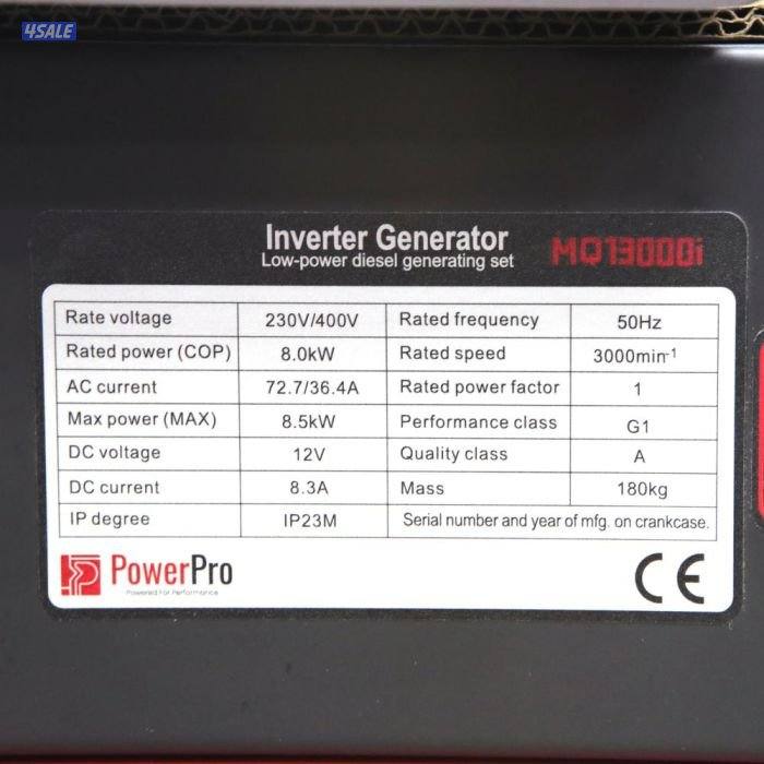 مولد كهرباء إنفرتر ديزل 13 حصان 8000 واط ثلاثة فاز4