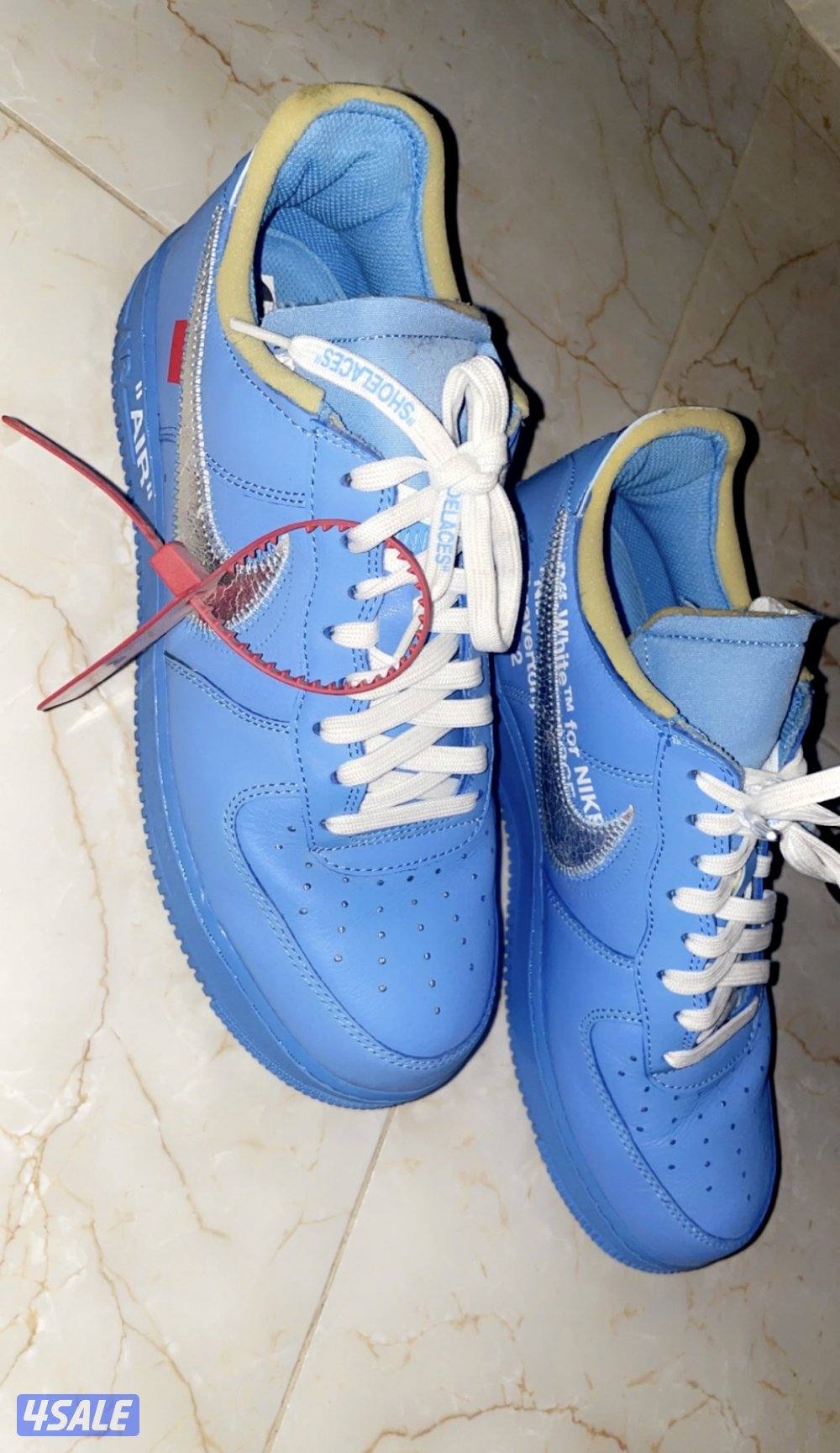 Off-White × Nike Air Force 1 Low “University Blue” (ICA)0