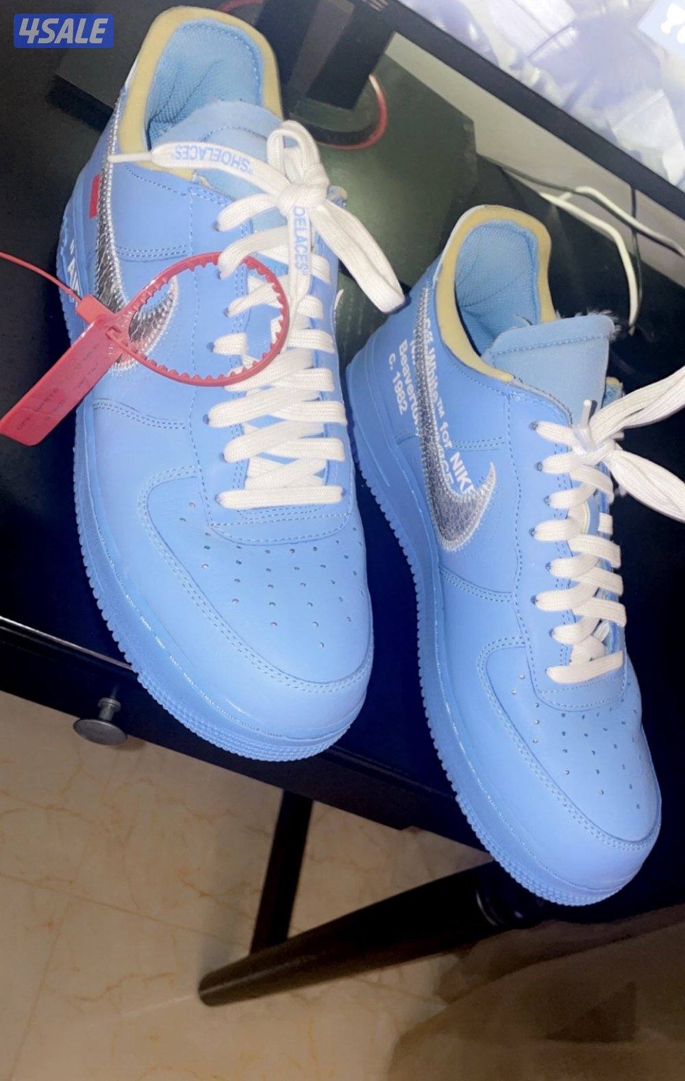 Off-White × Nike Air Force 1 Low “University Blue” (ICA)1