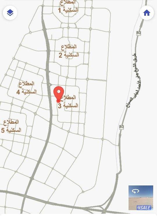 للبيع قسيمة من المطلاع أن ٩ دورين ونص وشقق0