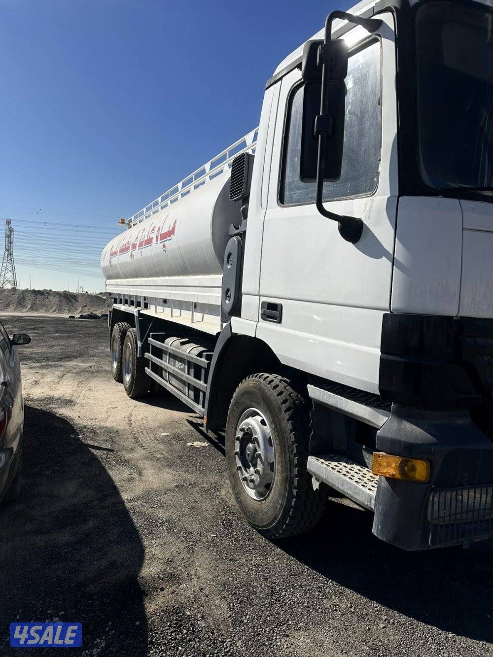 مرسيدس موديل 2002 اكترس سكس وييل حمولة 5200 جالون تانكي جديد وطرمبه1