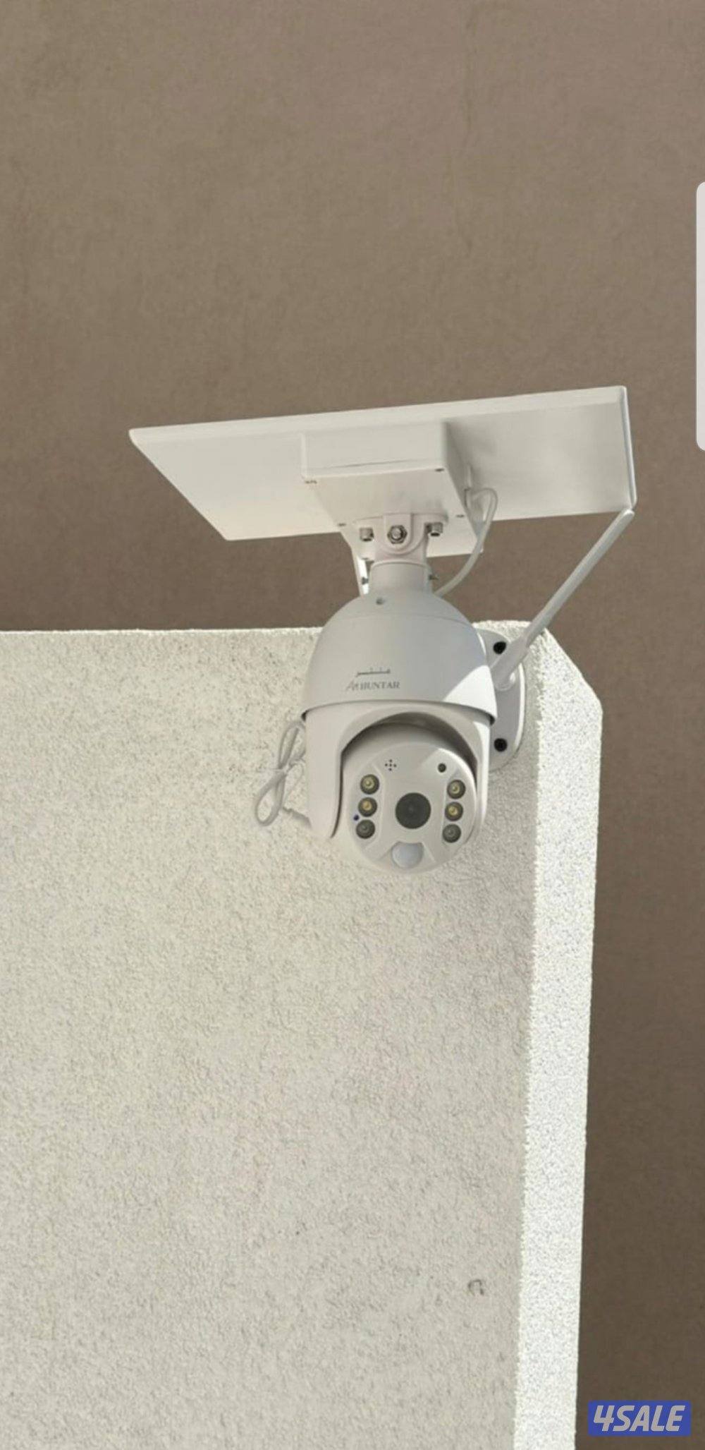 كاميرا طاقه شمسيه متحركه بجميع الاتجاهات صوت وصوره سبيكرمايك1