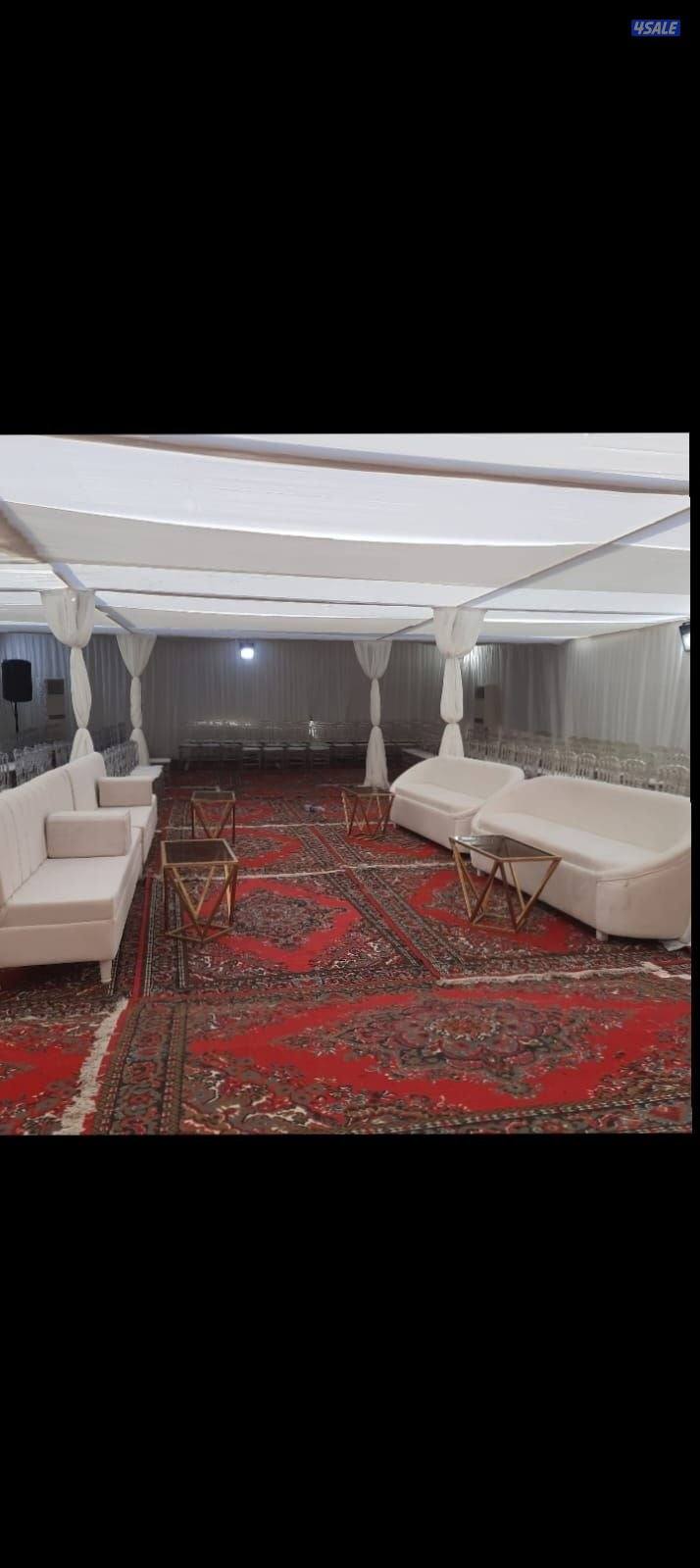 تاجير خيام دفيات تاجير كراسي وطاولات خدمه ضيافه رجالي تسكير صالات قعات2