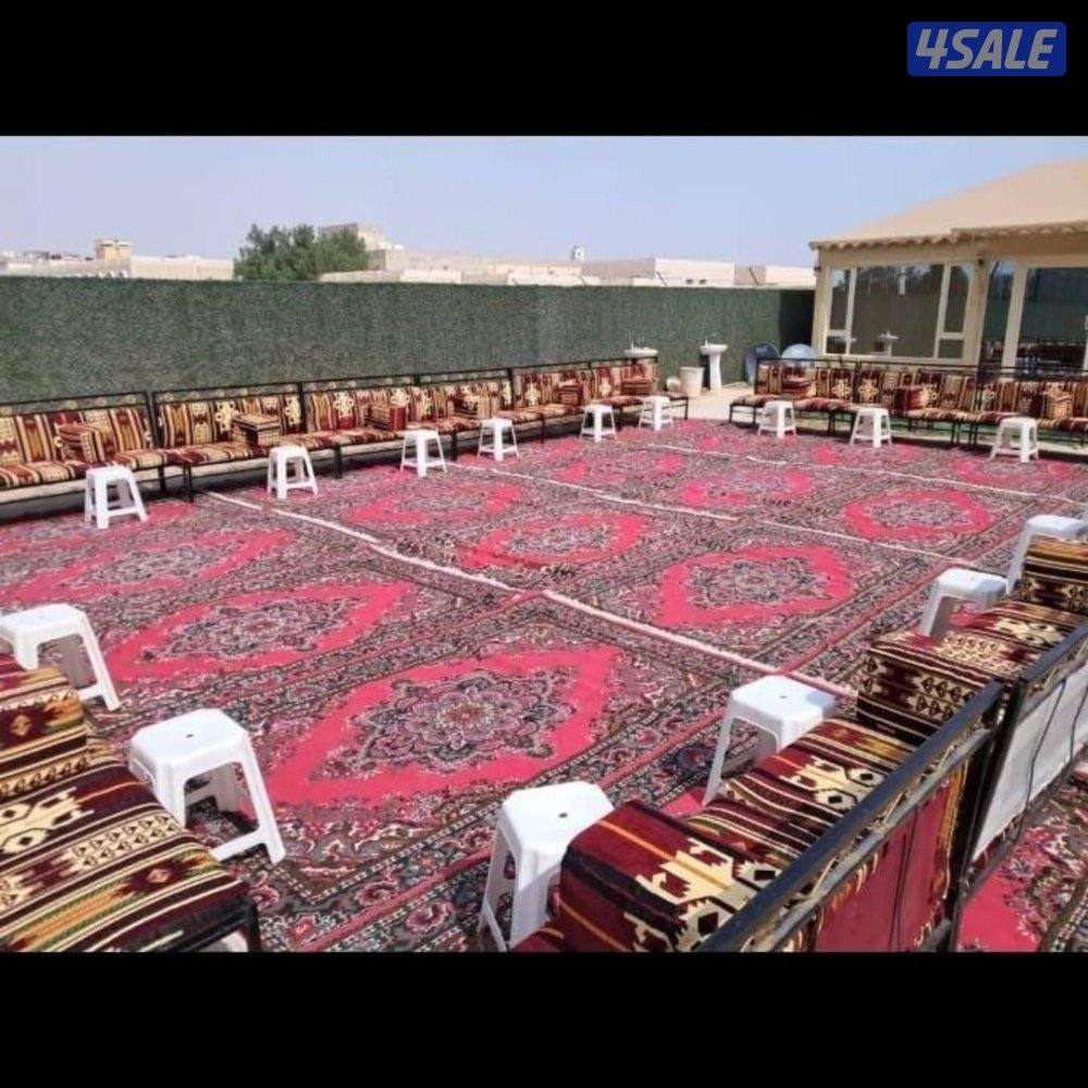 تاجير خيام دفيات تاجير كراسي وطاولات خدمه ضيافه رجالي تسكير صالات قعات5