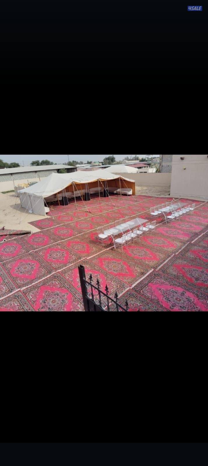 تاجير خيام دفيات تاجير كراسي وطاولات خدمه ضيافه رجالي تسكير صالات قعات9