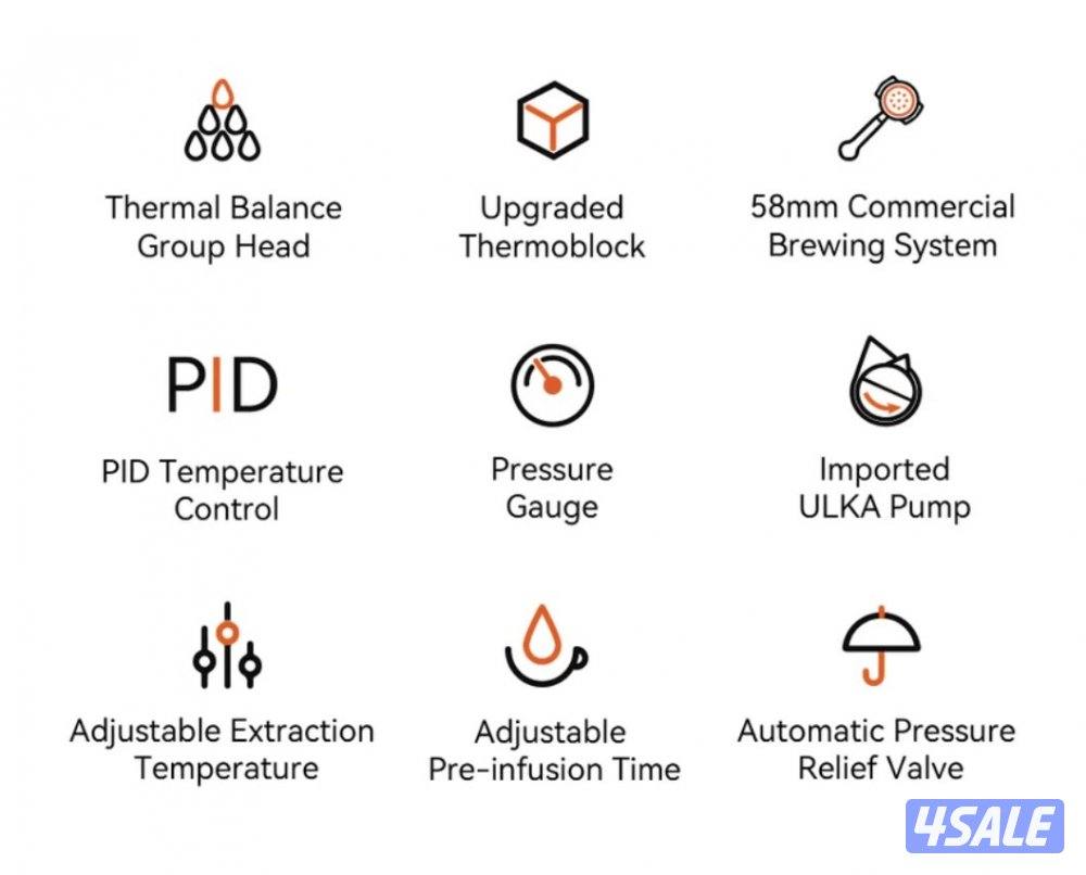 مكينة اسبريسو جيميلاي gemilai owl g3006 espresso4