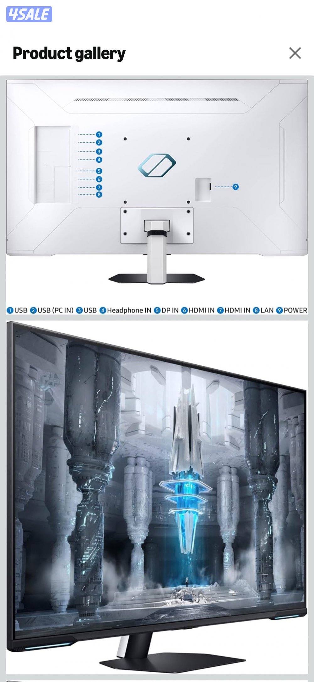 شاشة العاب سامسونج أوديسي 43 بوصه نيوكلد 144 هرتز6