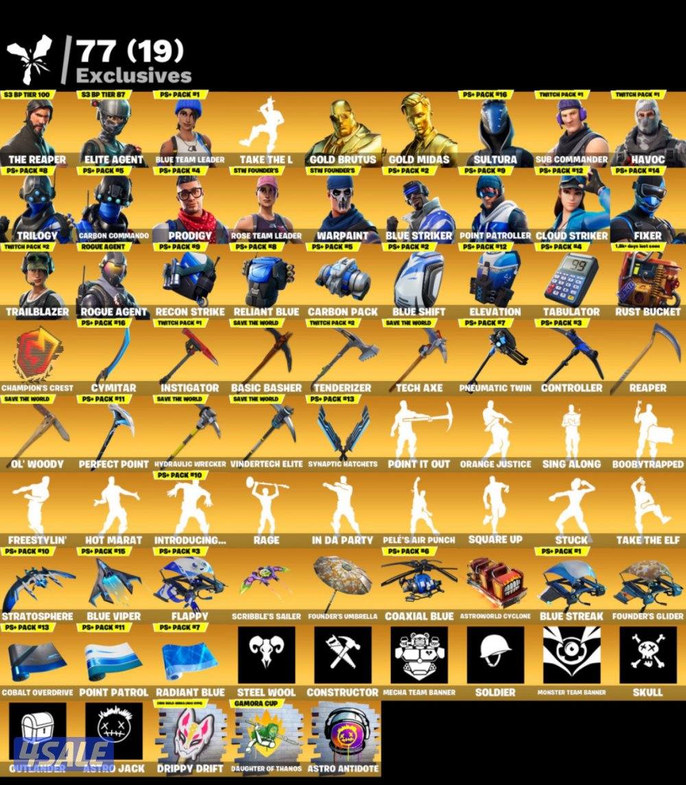 للبيع حساب فورت مضمون أساسي ايبك1