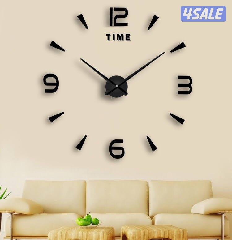 ساعات حائط ثري دي تركيب علي الطوفه بالمقاس اللي تبيه0