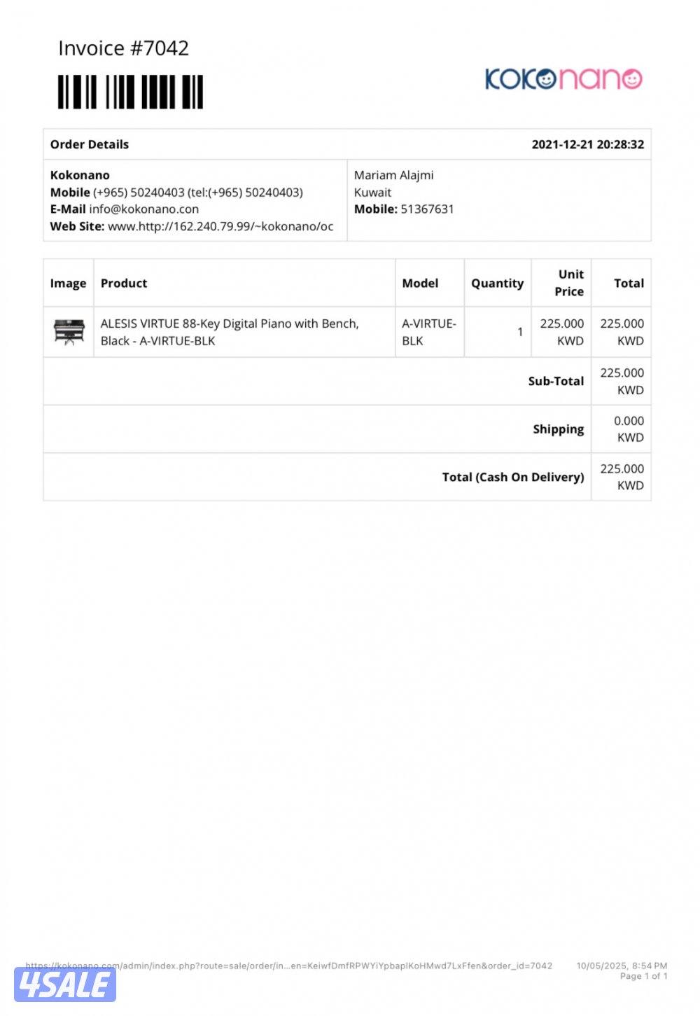 ALESIS VIRTUE 88-Key Digital Piano with Bench, Black - A-VIRTUE-BLK0