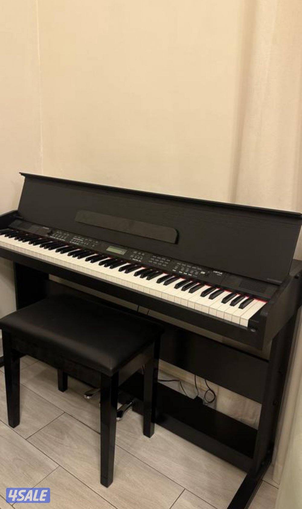 ALESIS VIRTUE 88-Key Digital Piano with Bench, Black - A-VIRTUE-BLK3