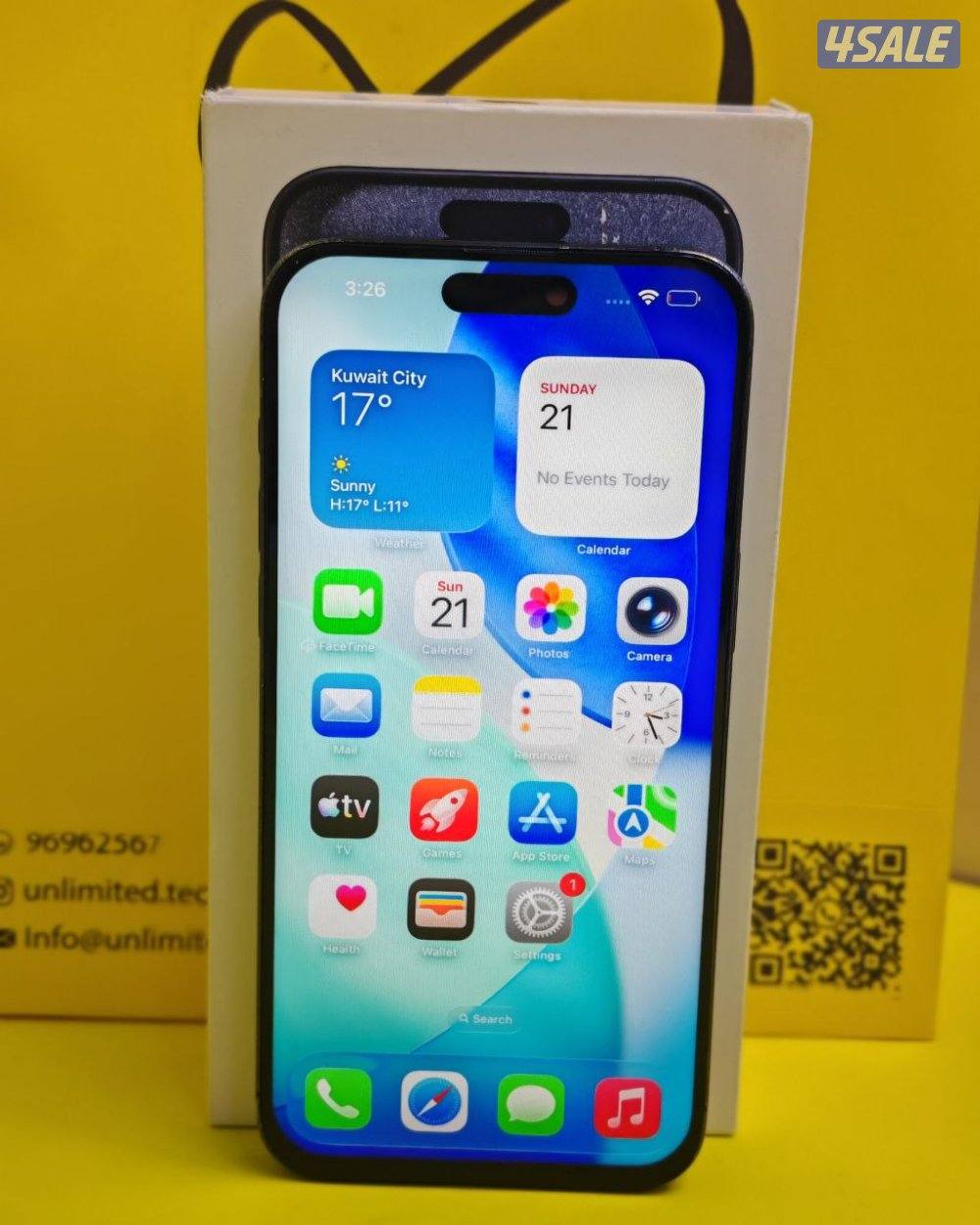 ايفون 15 برو ماكس أزرق تيتانيوم iPhone 15 Pro Max 256GB Blue Titanium2