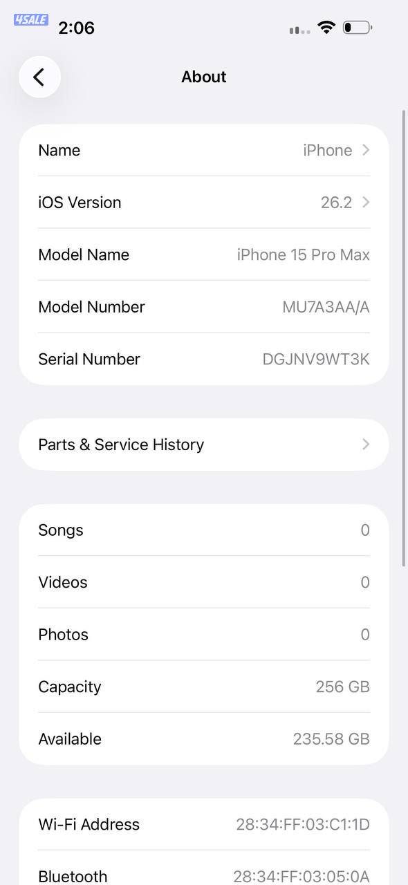 ايفون 15 برو ماكس أزرق تيتانيوم iPhone 15 Pro Max 256GB Blue Titanium9