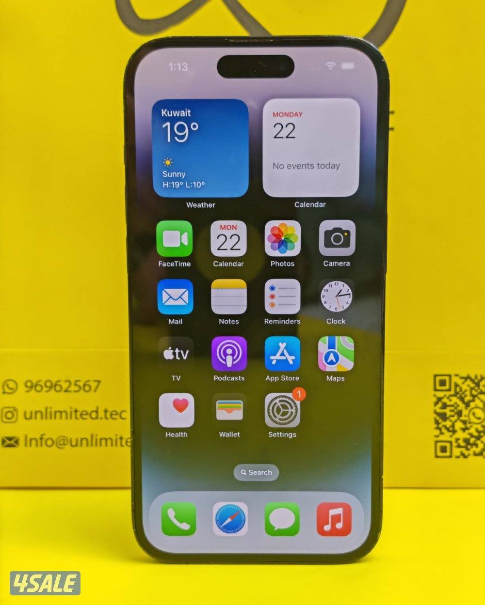 ايفون 14 برو أسود iPhone 14 Pro 256GB Space Black2