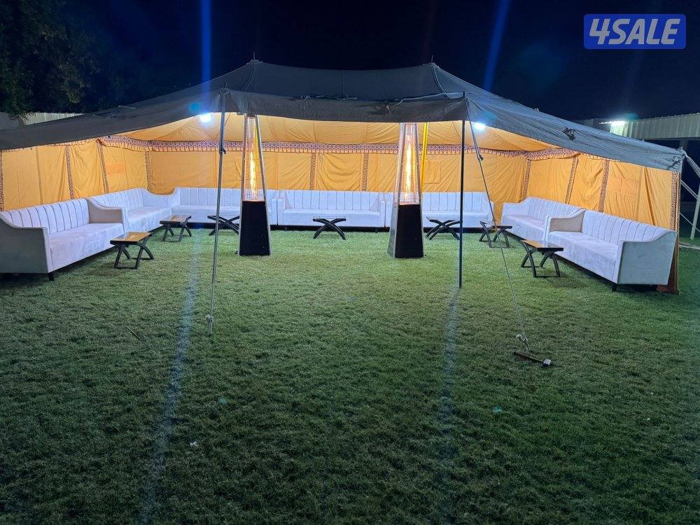 تأجير خيمه دفايات بيت شعر وكراسي وطاولات كنفات3