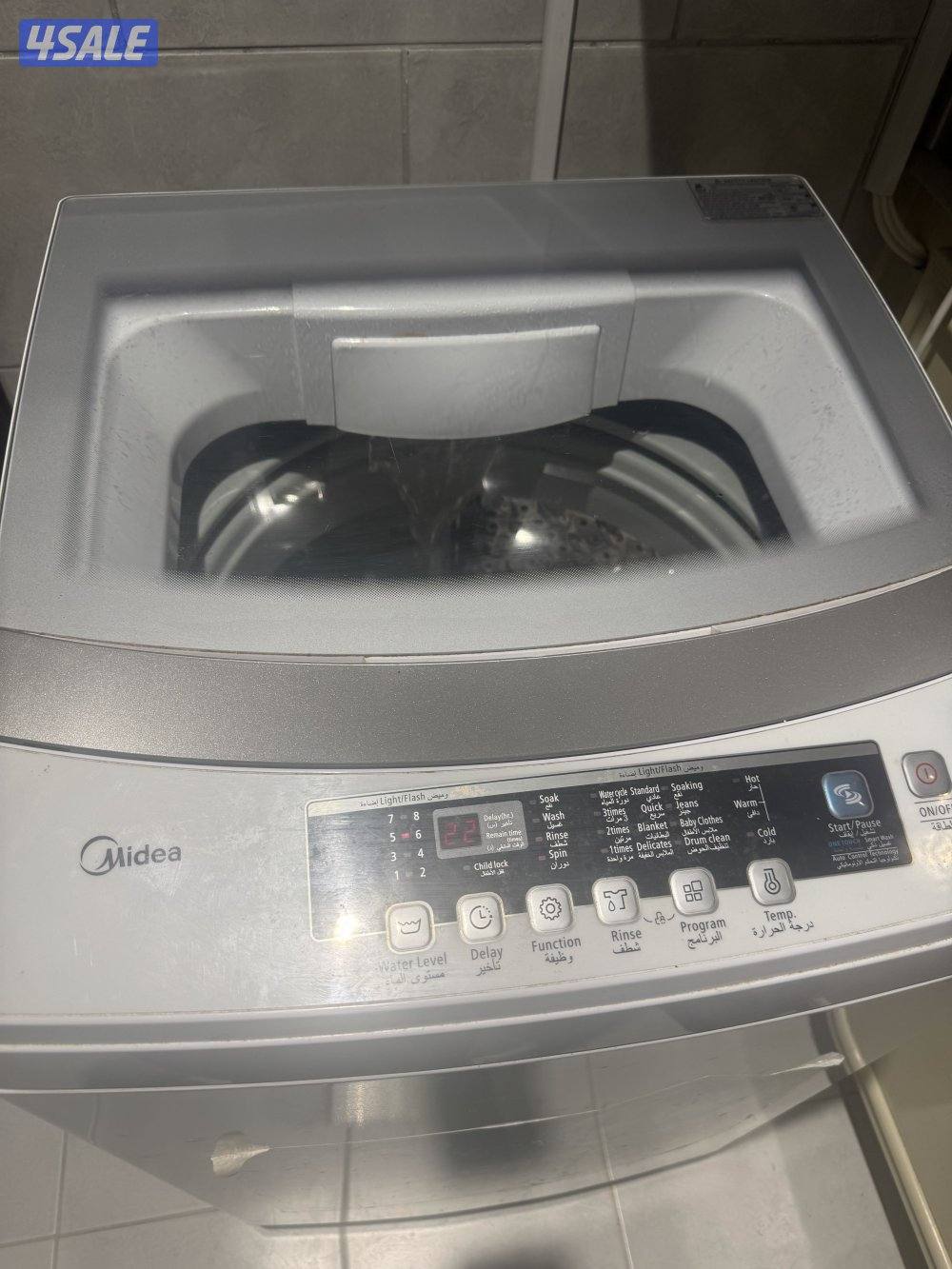 Midea top loading 8kg washing machine for sale, in good condition2