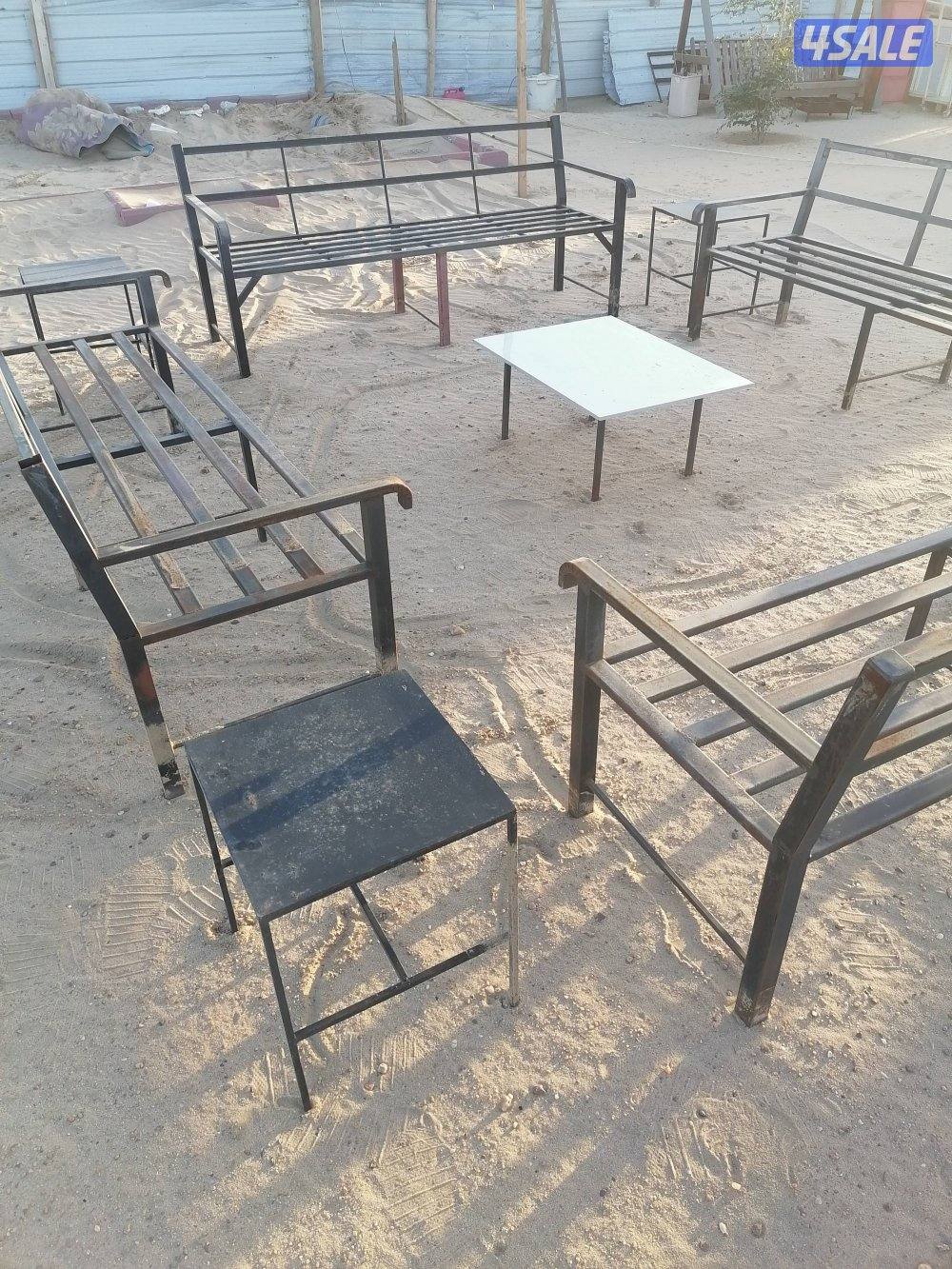 كراسي حديد مع الفرش4