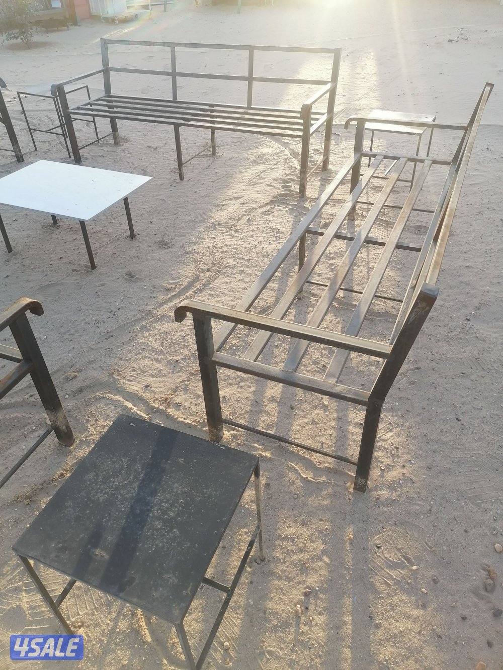 كراسي حديد مع الفرش5