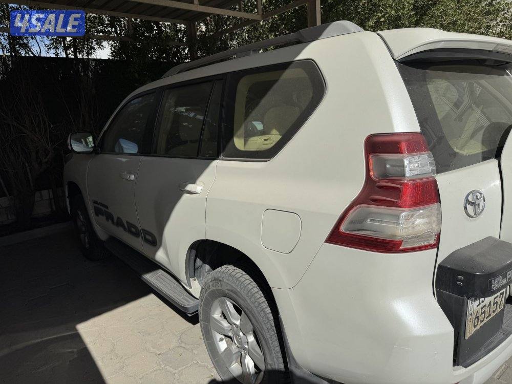 للبيع برادو 2015 ابيض صبغ الوكاله شرط الفحص قير مكينه شاصي بدي0