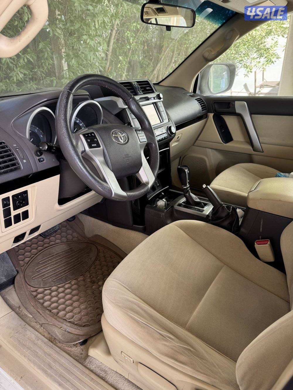 للبيع برادو 2015 ابيض صبغ الوكاله شرط الفحص قير مكينه شاصي بدي1