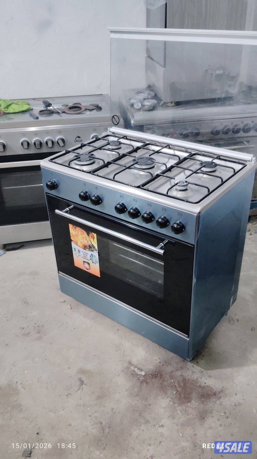 نبيع طباخ 5 شعله بحاله ممتازه مقاس 50 في 80 شبه جديد بحاله ممتازه0