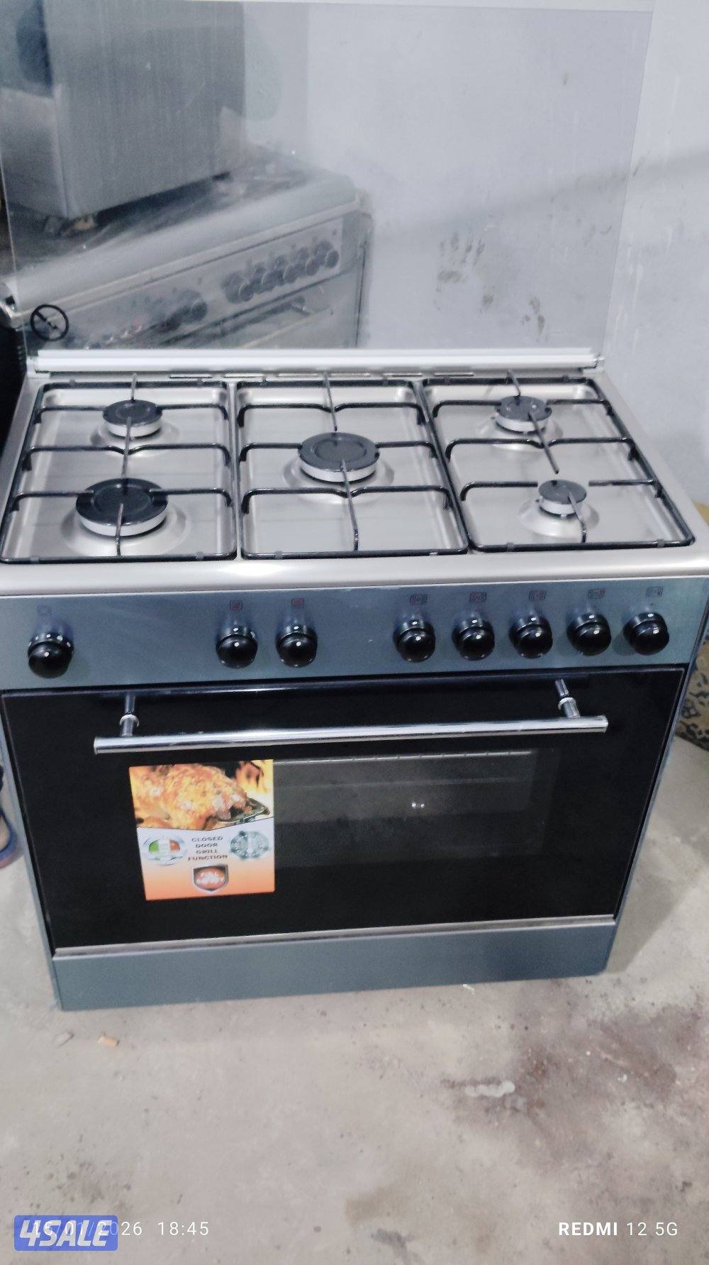 نبيع طباخ 5 شعله بحاله ممتازه مقاس 50 في 80 شبه جديد بحاله ممتازه1