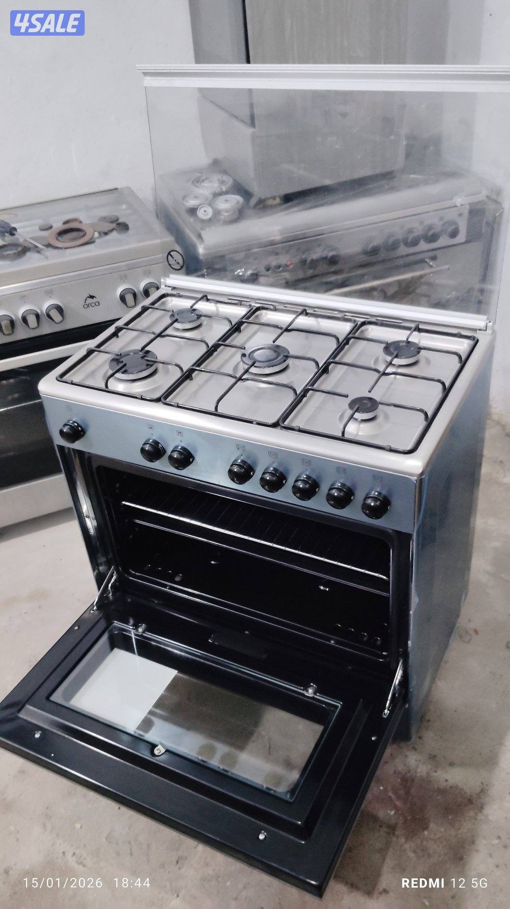 نبيع طباخ 5 شعله بحاله ممتازه مقاس 50 في 80 شبه جديد بحاله ممتازه3