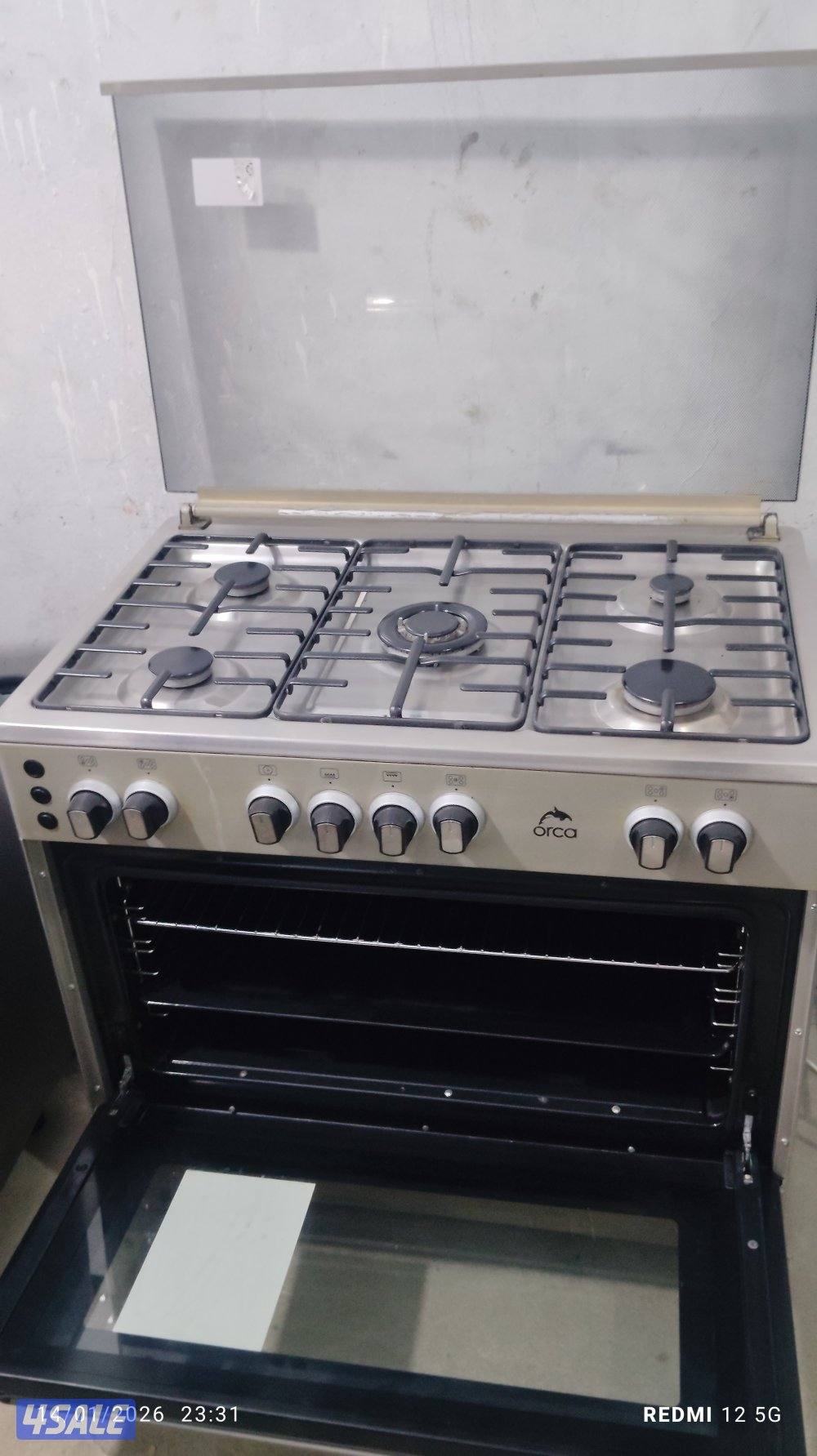 نبيع طباخ 5 شعله بحاله ممتازه مقاس 50 في 80 شبه جديد بحاله ممتازه6