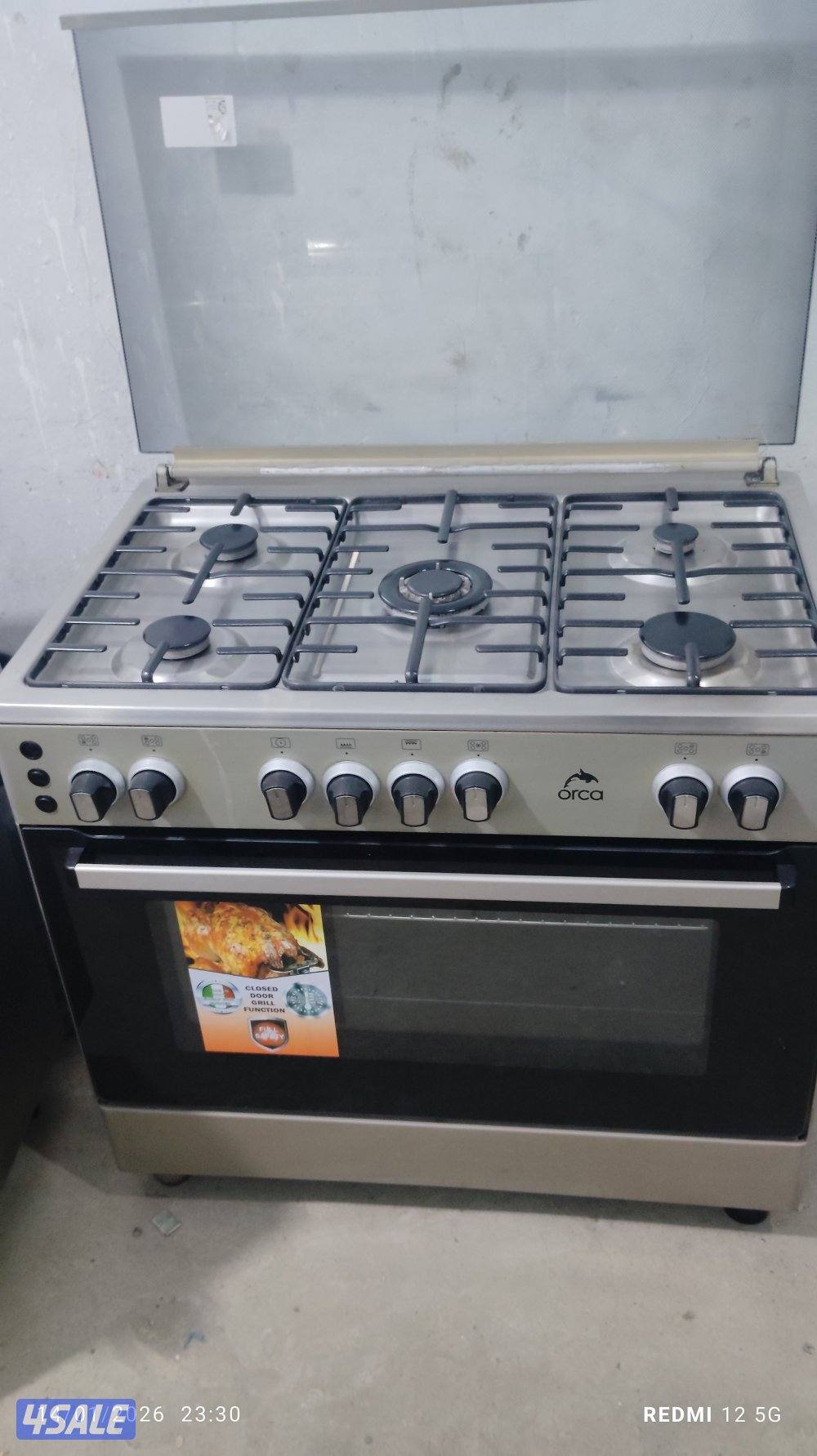 نبيع طباخ 5 شعله بحاله ممتازه مقاس 50 في 80 شبه جديد بحاله ممتازه7