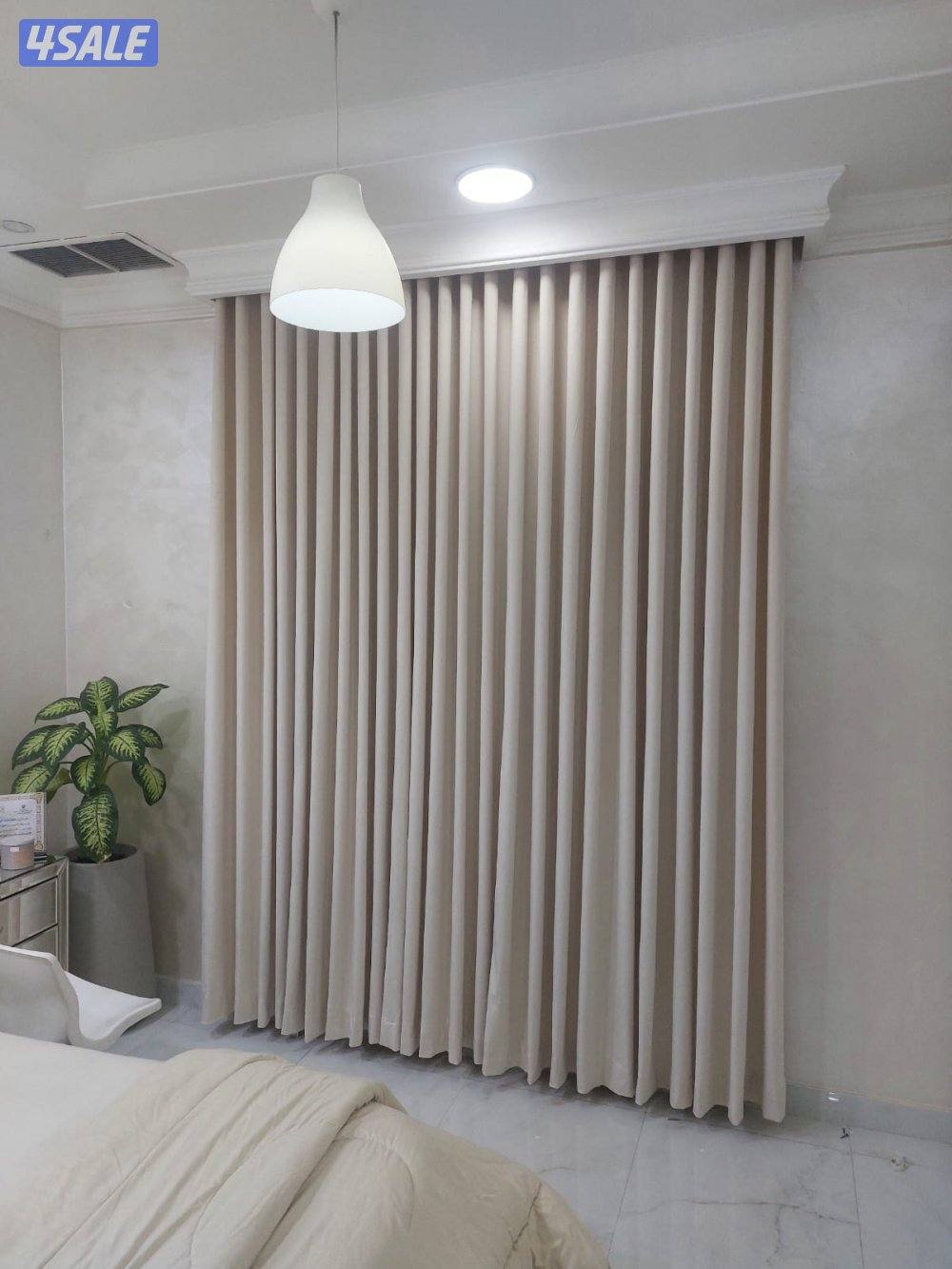 تركيب  وتفصال ستائر ويفي الفندقي ورول1