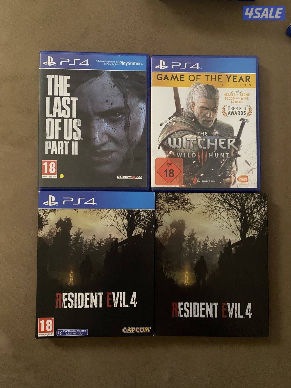 للبيع العاب بلايستيشن 4 / تواصل واتساب فقط Forsale PS4 games0