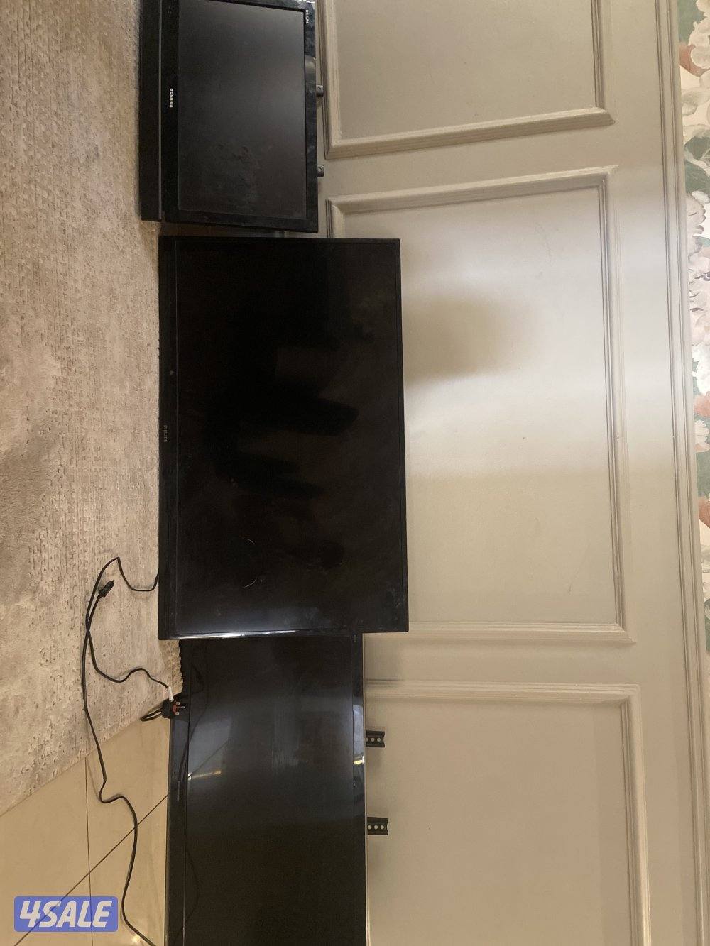 ثلاثة تلفزيونات  بدون ريموتات0