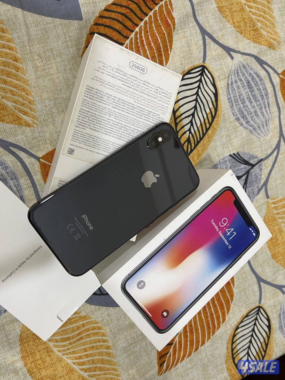 ايفون ابل الاصلي اكس X اسود 256 قيقا نظيف مو مفتوح ولا مصلح شرط كل شي2