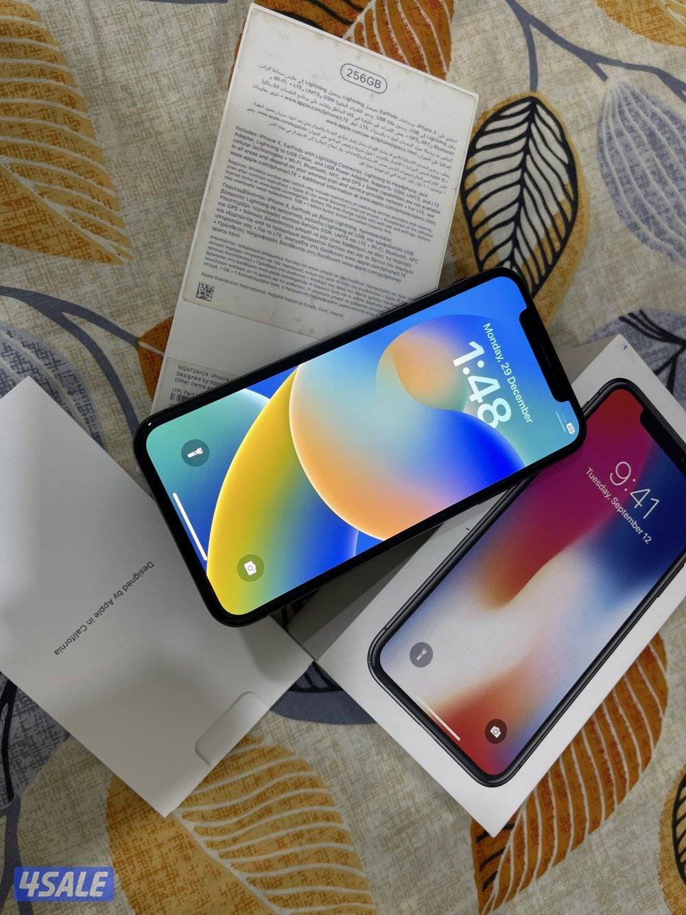 ايفون ابل الاصلي اكس X اسود 256 قيقا نظيف مو مفتوح ولا مصلح شرط كل شي7