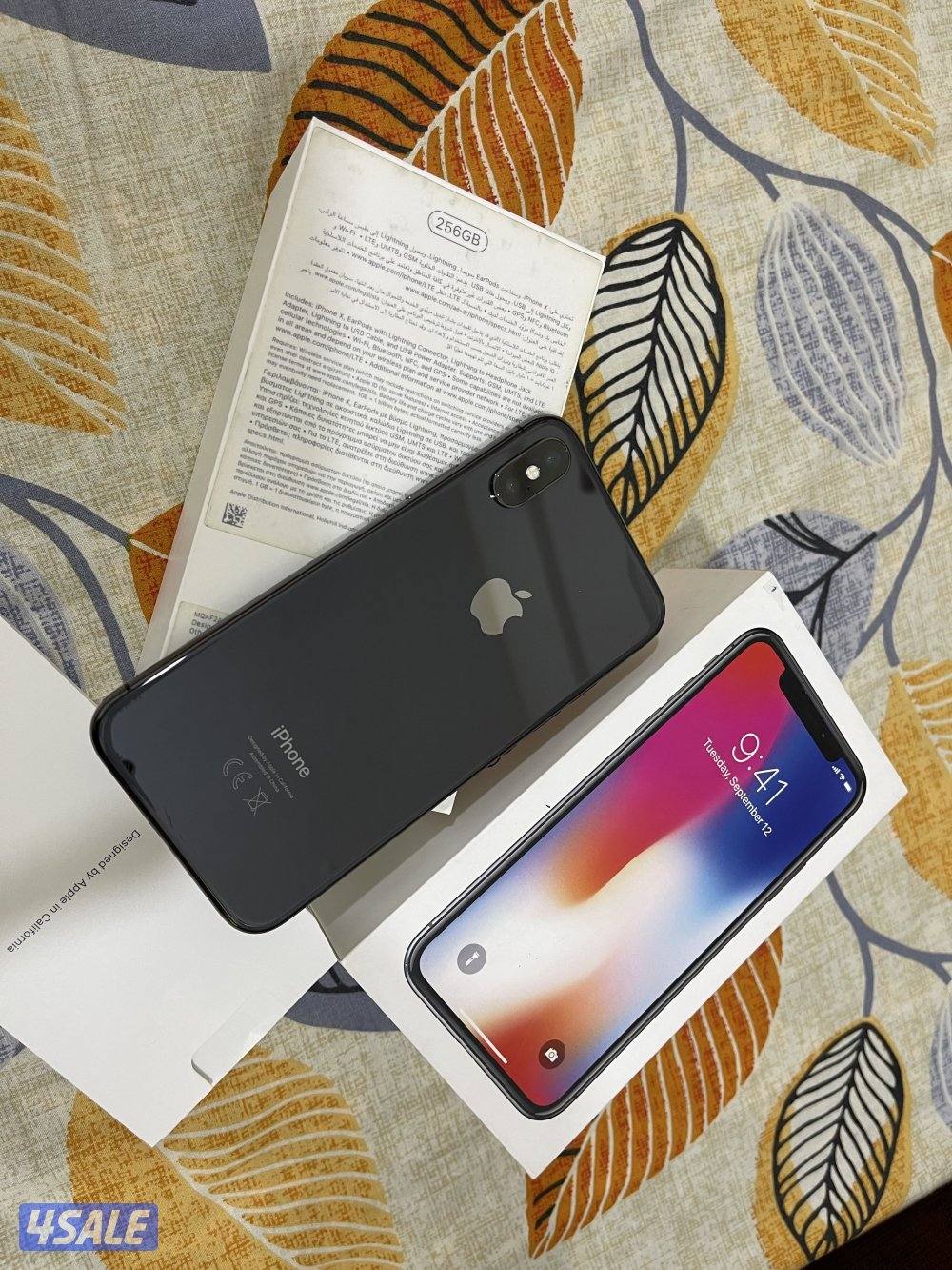 ايفون ابل الاصلي اكس X اسود 256 قيقا نظيف مو مفتوح ولا مصلح شرط كل شي8