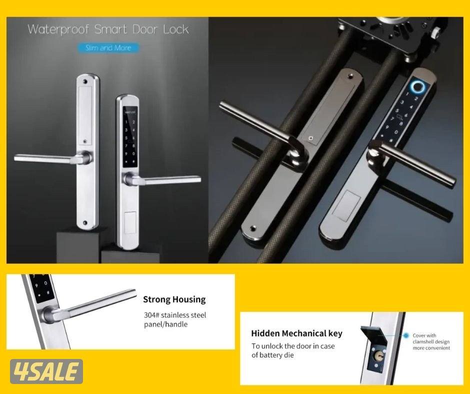 Smart Lock for Aluminium Doors with Installation1