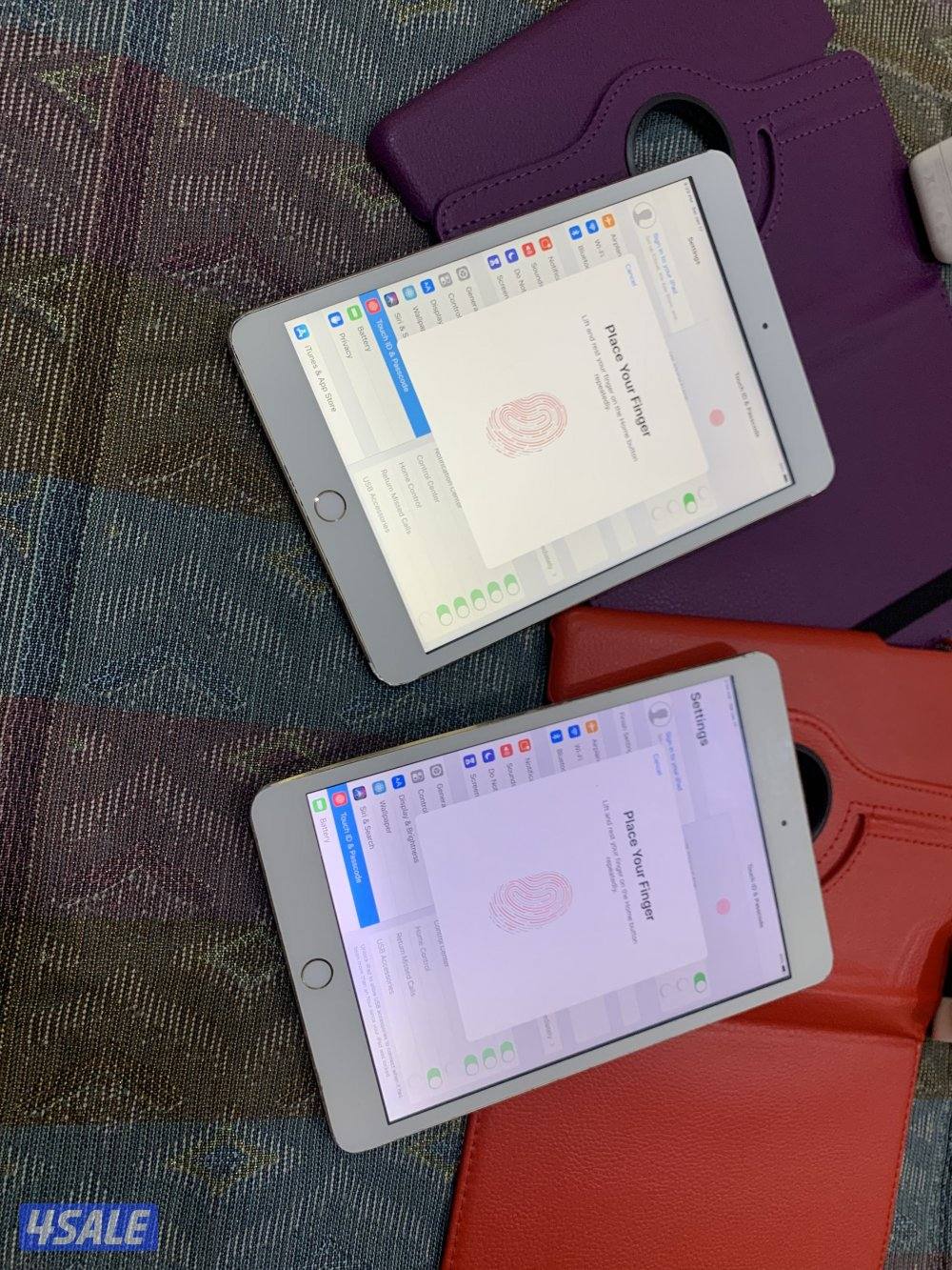 ايبادين ميني 3 الاصلي 16 قيقا عدد 2 شغالين تمام ما فيهم شي مع الاغراض7